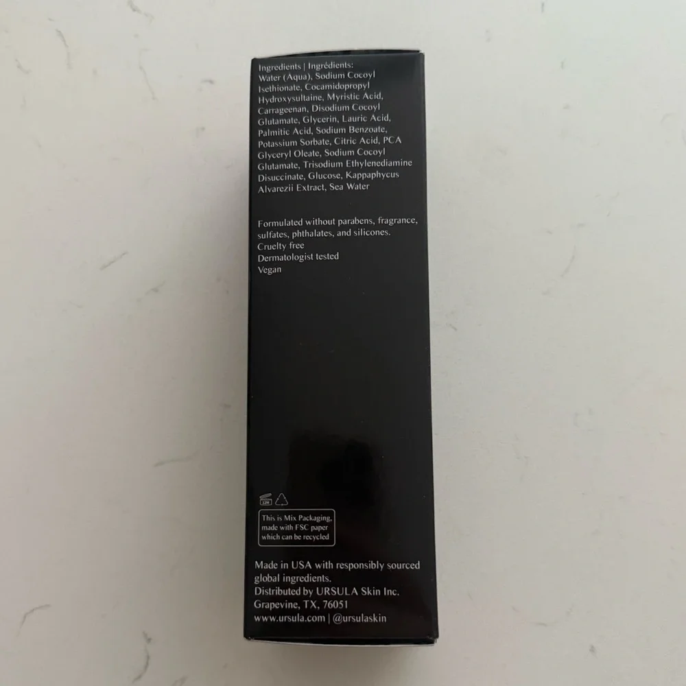 Ursula The Soft Cleanser Hydrating Organic & Vegan Face Wash - 120ml/4 fl oz NWB